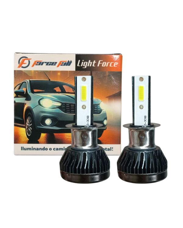 Lampada Led Light Force H3 12V 25W Par Chip Dob Force Full