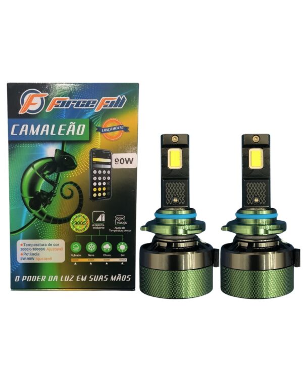 Lampada Led Camaleão 3000 10000k Ajustável HB4 180W Par 12v Force Full
